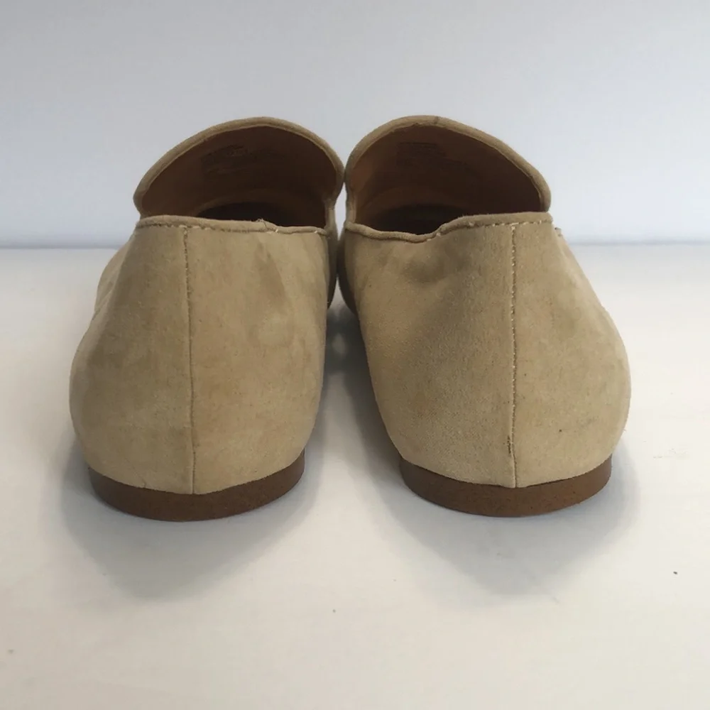 J. Crew Factory Cream Almond Toe Tasseled Slip on Flats size 11